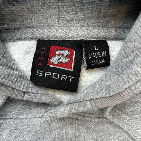 AKWA Sport Oregon Ducks Hoodie w Duck Logo Men's Size Large Gray Pullover Hoodie - Picture 3 of 10